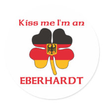 Personalized German Kiss Me I'm Eberhardt stickers