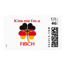 Personalized German Kiss Me I'm Fisch postage