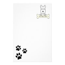 Personalized German Shepherd Customized Stationery