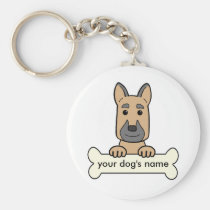 Personalized German Shepherd keychains