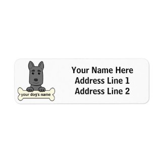 Personalized German Shepherd label