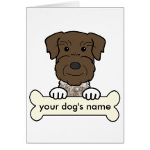 Personalized German Wirehaired Pointer Card