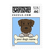 Personalized German Wirehaired Pointer Stamp