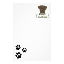 Personalized German Wirehaired Pointer stationery