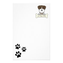 Personalized German Wirehaired Pointer stationery