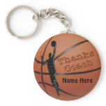Personalized Gift Ideas for Basketball Coach Keychain