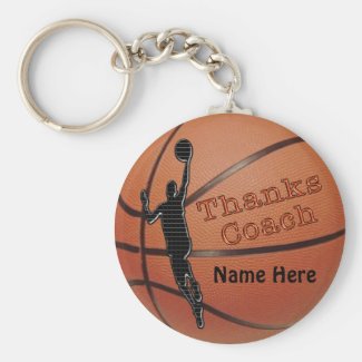 Personalized Gift Ideas for Basketball Coach Keychain