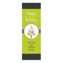PERSONALIZED GIFT TAG :: modern spotty tree AP3 business cards