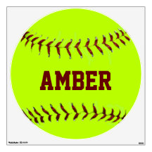 Personalized Girls Fastpitch Softball Wall Decal