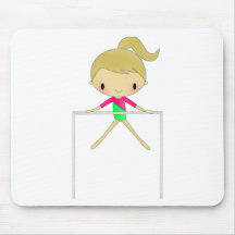 Personalized Girls Gymnastic  mousepad