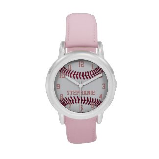 Personalized Girl's Softball Watch
