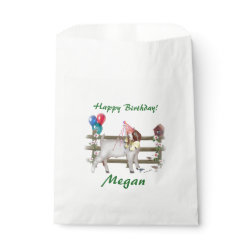 Personalized Goat Birthday Party Theme Favor Bags