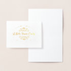 A Note From Personalized Gold Foil Notecard Foil Card Zazzle