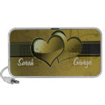 personalized gold hearts Speakers speakers