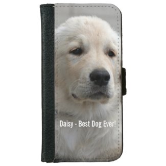 Personalized Golden Retriever Dog Photo and Name