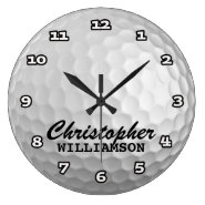 Personalized Golf Ball Wall Clock