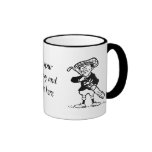 Personalized golf cartoon golfer mugs