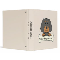 Personalized Gordon Setter Vinyl Binders