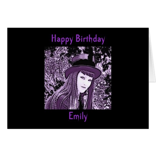 personalized gothic birthday cards