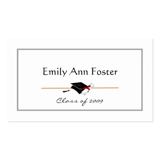 Personalized Graduation Name Cards Zazzle