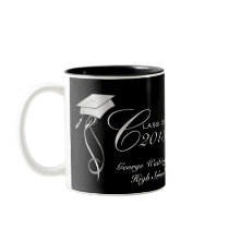 Personalized Graduation Photo Mugs - Silver mugs