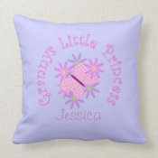 Personalized: Grannys Little Princess throwpillow