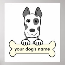 Personalized Great Dane Poster