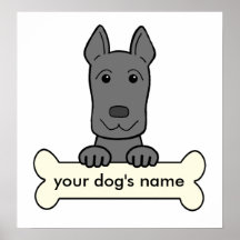 Personalized Great Dane Print