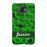 Personalized Green Black dots circles casemate cases