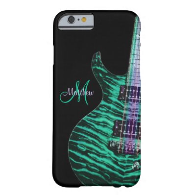 Personalized Green Guitar Music iPhone 6 Case
