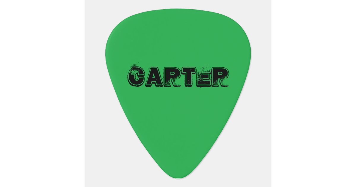 Personalized Green Guitar Pick Zazzle