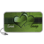 personalized green hearts Speakers speakers