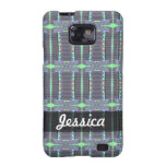 Personalized Grey and Green Art Deco pattern casemate cases