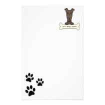 Personalized Greyhound stationery