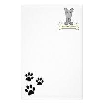 Personalized Greyhound stationery