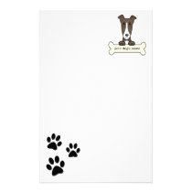 Personalized Greyhound stationery