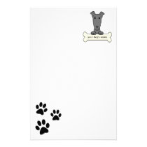 Personalized Greyhound stationery