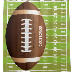 Personalized Grid Iron Football on Field