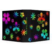 Personalized: Groovy Flower Binder