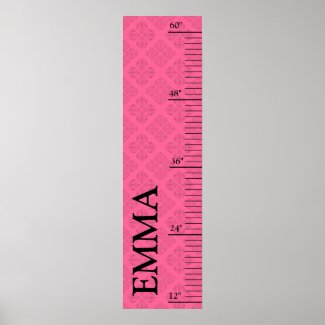 Personalized Growth Chart - Baroque print
