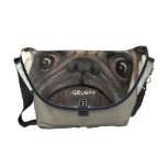 Personalized Grumpy Puggy messenger bags