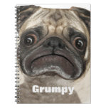 Personalized Grumpy Puggy notebooks
