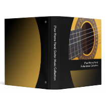 Personalized Guitar Music Binder