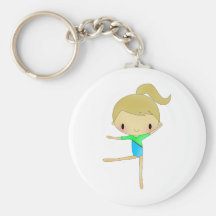 Personalized Gymnastics accessories Key Chain