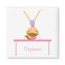 Personalized gymnastics balance beam kids magnet