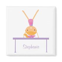 Personalized gymnastics balance beam kids magnet