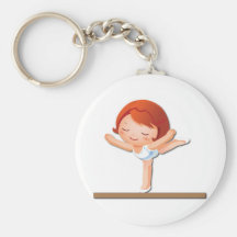 Personalized Gymnastics Gifts Key Chain