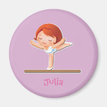 Personalized Gymnastics Gifts Magnet