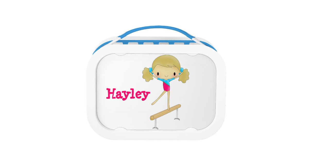 Personalized Gymnastics lunchbox Zazzle