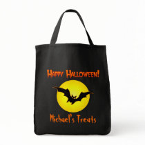 Personalized Halloween Candy Bag by SquirrelHugger Personalized Halloween Candy Bag
